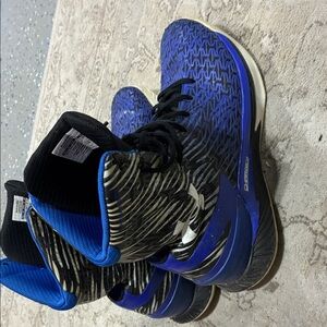 Under Armour Blue and Black clutchfit high top drives